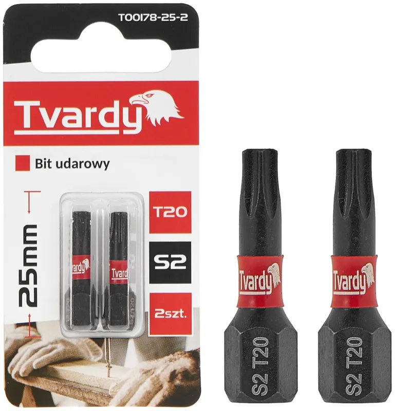 Bit udarowy T20 25mm S2 T00178-25-2 Tvardy Cena promocyjna