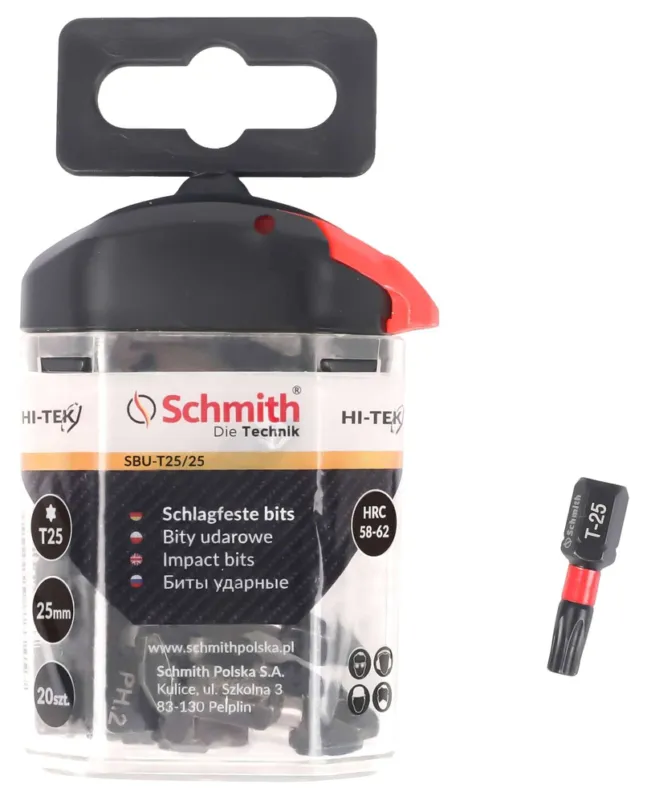 Bity Udarowe T30 25Mm 20Szt. -Linia Hi-Tek Sbu-T30/25 Schmith Zamów teraz