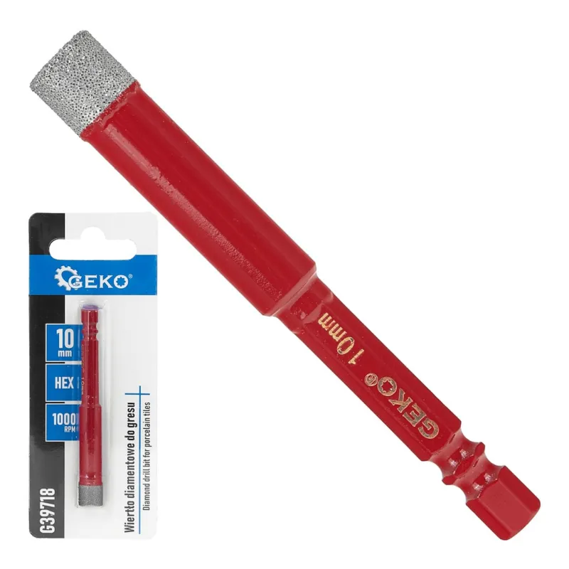 Tani Wiertło diamentowe do gresu 10 mm HEX 1/4