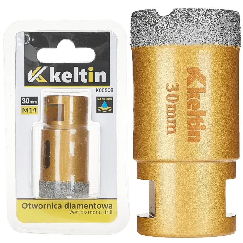 Otwornica diamentowa do gresu 30mm M14 K00508 Keltin Nie przegap
