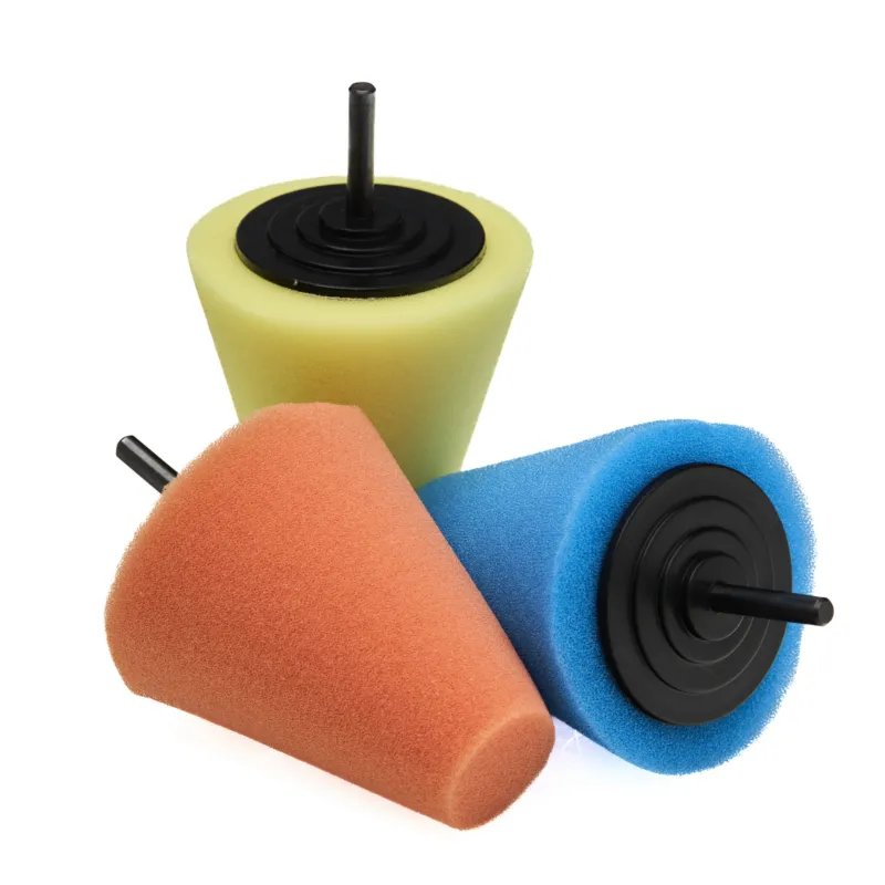 Nowy Gąbki polerskie stożkowe do felg 150mm zestaw 3szt. KD1592