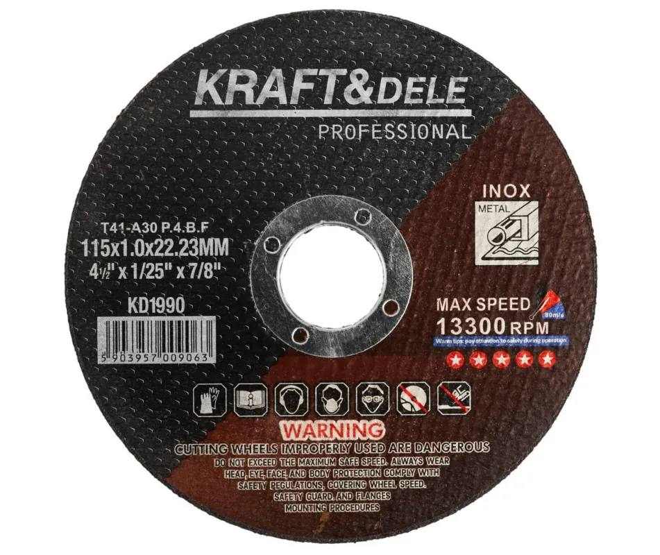 Oferta limitowana Tarcza do cięcia metalu 115x1,0x22,23 mm KD1990 – zestaw 25 szt.