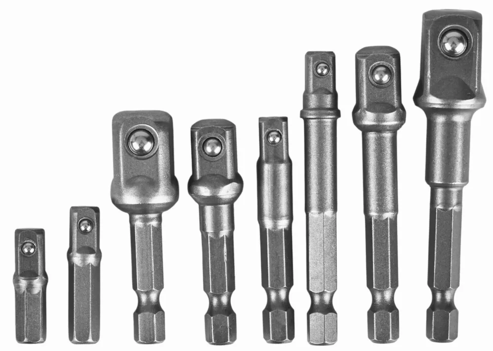 Adaptery do nasadek 8 szt. Kraft&Dele KD1559 — 1/4 Ograniczona ilość
