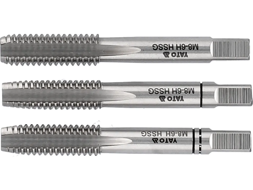 Zestaw gwintowników ręcznych HSS M2, M4, 3 szt. YATO Oferta czasowa