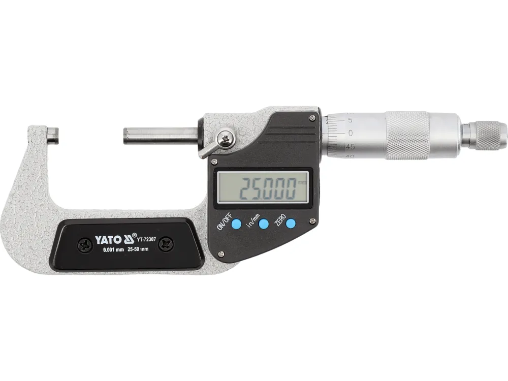 YATO Cyfrowy Mikrometr Zewnętrzny 25-50mm - Precyzyjny Pomiar Ekspresowa dostawa