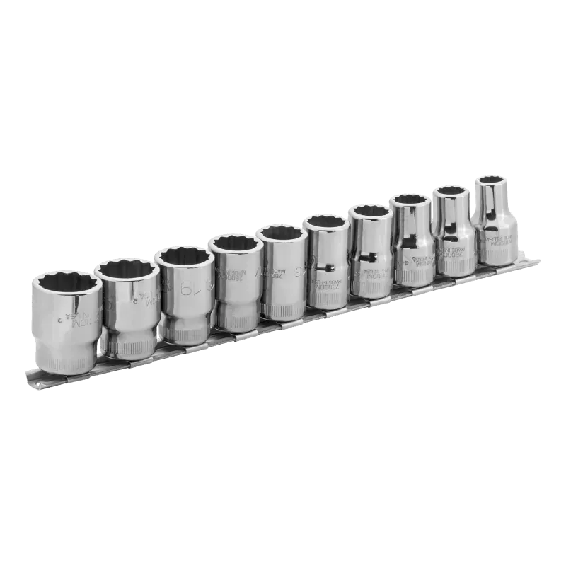 Oferta limitowana Zestaw 10 szt. nasadek 1/2‘‘ 12-kąt. 7810MB Bahco