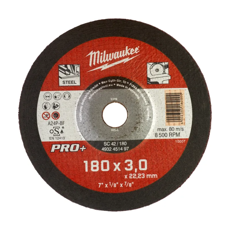 Tarcza do metalu wypukła 180X3 mm PRO+ Kup online