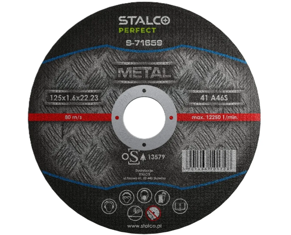 Bezpieczne zakupy Tarcza metalowa płaska 350x3.5 mm Perfect