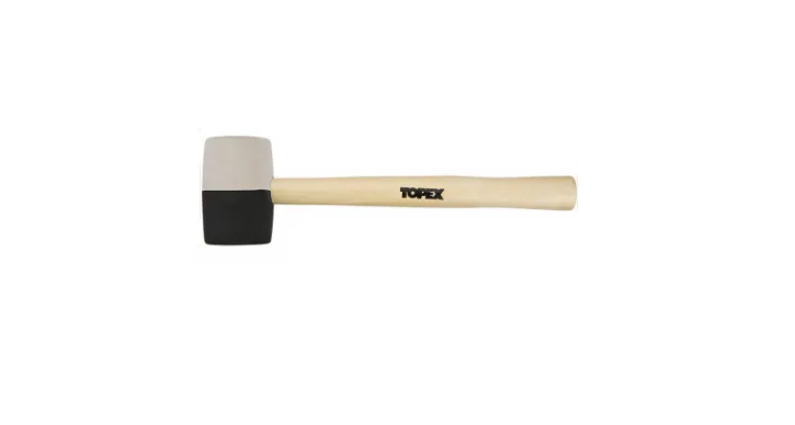 Popularny Młotek gumowy 0.68kg 63mm czarno-biała guma