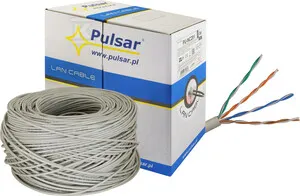 Skrętka komputerowa, U/UTP, cat 5e, 24AWG, Cu, Eca, 305m Ekspresowa dostawa