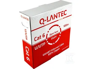 Hit cenowy Kabel U/UTP kat.6, sieciowy, skrętka, PVC, Eca 4PR, 1Gb/s