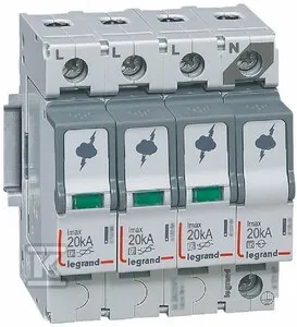 Nowy Ogranicznik przepięć T2 20 KA 3P+N 412227