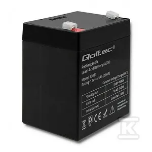 Akumulator AGM/12V/4.5Ah/max. 67.5A QOLTEC 53033 Bezpieczna płatność