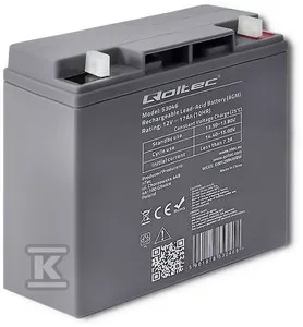 Akumulator AGM/12V/17Ah/max. 255A QOLTEC 53046 Ekspresowa dostawa