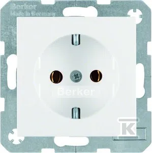 Bezpieczna płatność Gniazdo SCHUKO, śnieżnobiały, połysk, S.1/B.3/B.7 Glas B