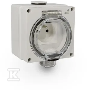 Gniazdo hermetyczne natynkowe 2P+Z, 16A, 250V, GHN, IP66 z Dodaj do koszyka