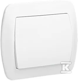 Darmowy zwrot Łącznik jednobiegunowy AW1/11 Akord biały + Puszka