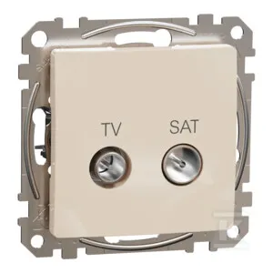 Nowość Gniazdo TV/SAT końcowe (4dB), beż SEDNA DESIGN SDD112471S