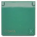 Cena promocyjna Pokrywa IP44 + klucz do gniazda DATA, zielony, SIMON54