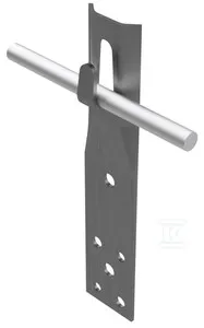 Rabat Uchwyt prosty zacisk h=6cm (stal nierdzewna) /IN/ AH11013