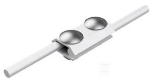 Ostatnia szansa Złącze przelotowe 2-otworowe pojedyncze (aluminium) /AL/