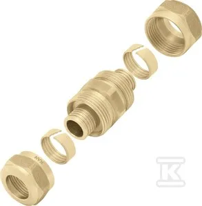 Złączka mosiężna skręcana do rur PEXA/PEXC/PERT - 16x2.0 Bezpieczne zakupy