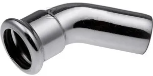 Bezpieczne zakupy Kolano nyplowe 45° Steel - 108 1509068021