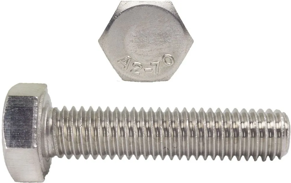 M3x40 Śruby nierdzewne A2 DIN 933 10szt Premium